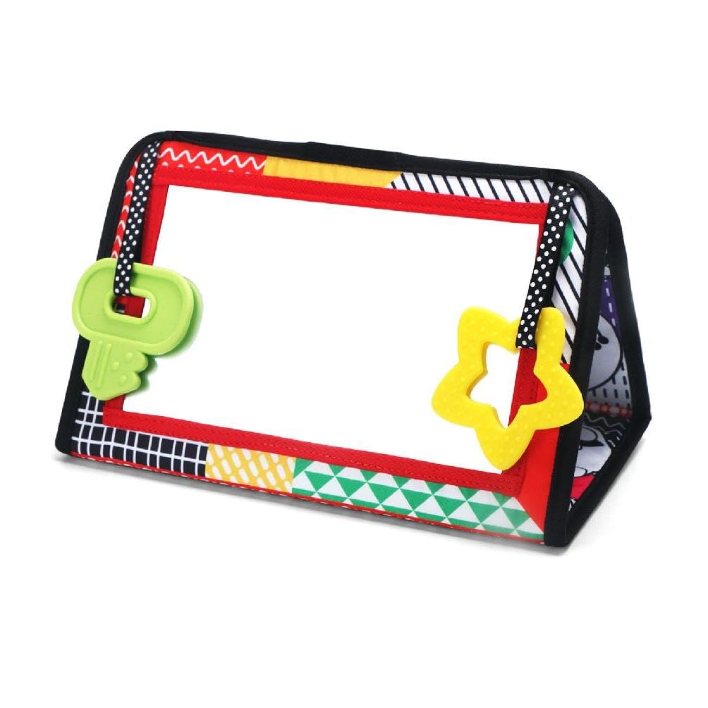 Amazon.co.jp: 赤ちゃん感覚ミラー 布の本とおしゃぶり付き 赤ちゃんの